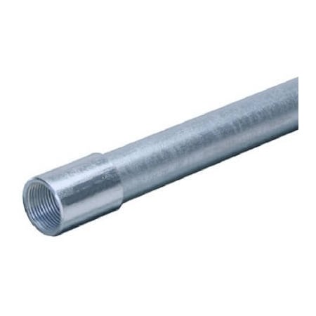 Allied Tube & Conduit Rigid Metallic Conduit, 1 in Trade Size, 10 ft, Steel, Galvanized 278895